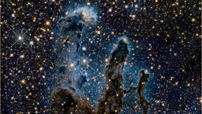 Science Poets Webb The Pillars Of Creation NIR Image Hubble